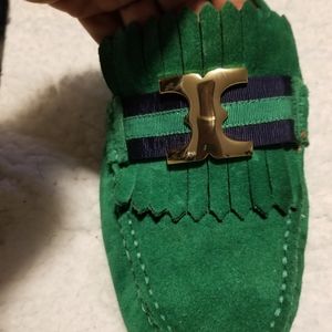 Authentic Tory Burch Suede Loafers